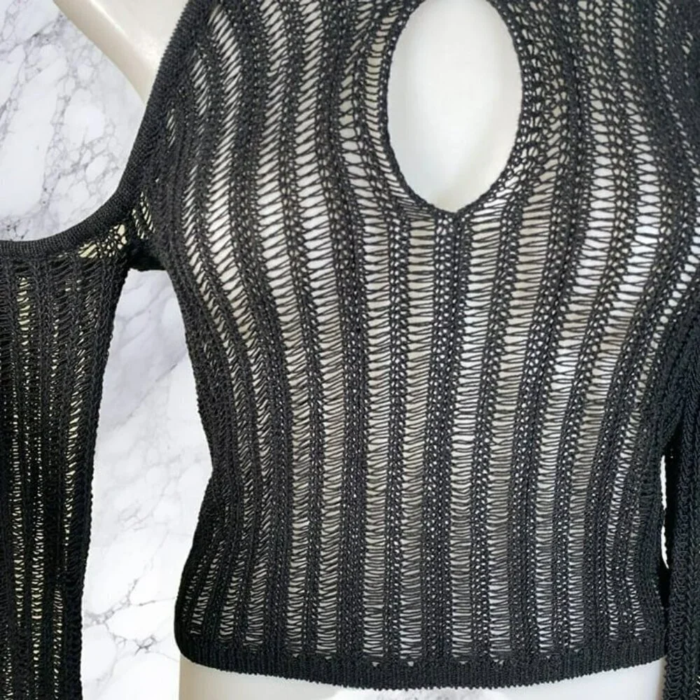 NBD Adelaide Knit Top - Black